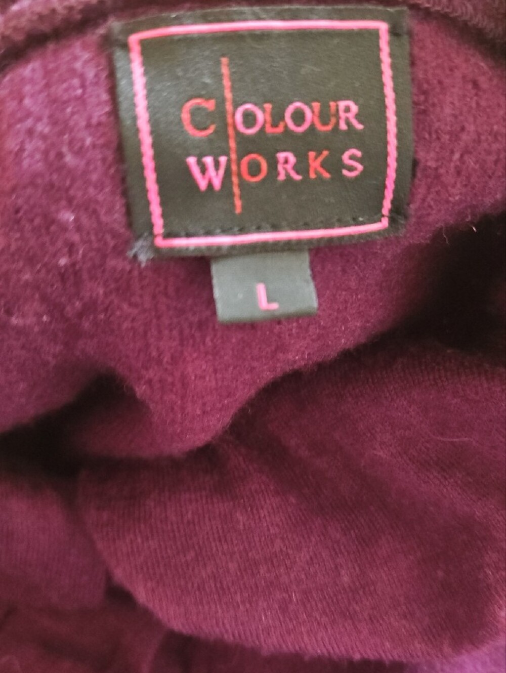 Colour Works Plum Ruffle-Trim Button Cardigan - Picture 3 of 15